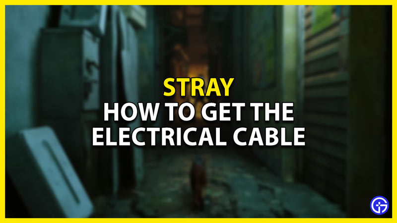 how to get electrical cable in stray
