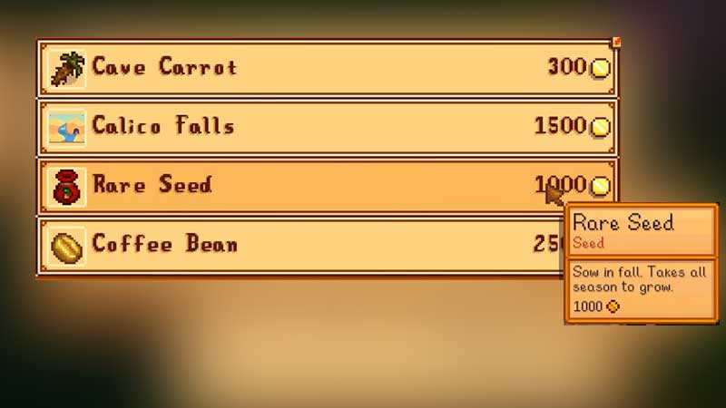 how to get rare seed traveling cart shop