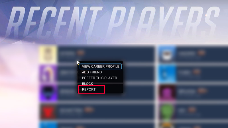 how to report players ow2