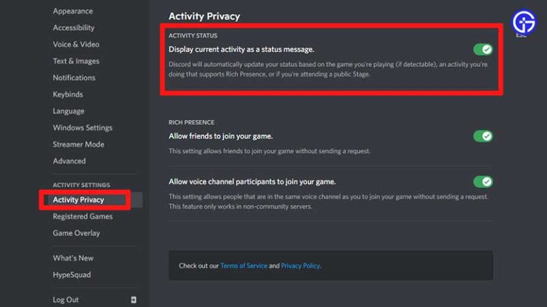 Discord Game Activity Not Showing Fix [2023] - Gamer Tweak