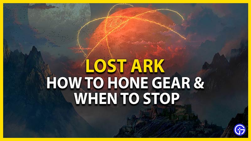 lost ark how to hone gear and stop gear honing