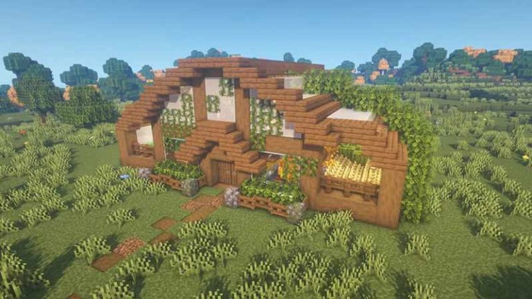 minecraft greenhouse design