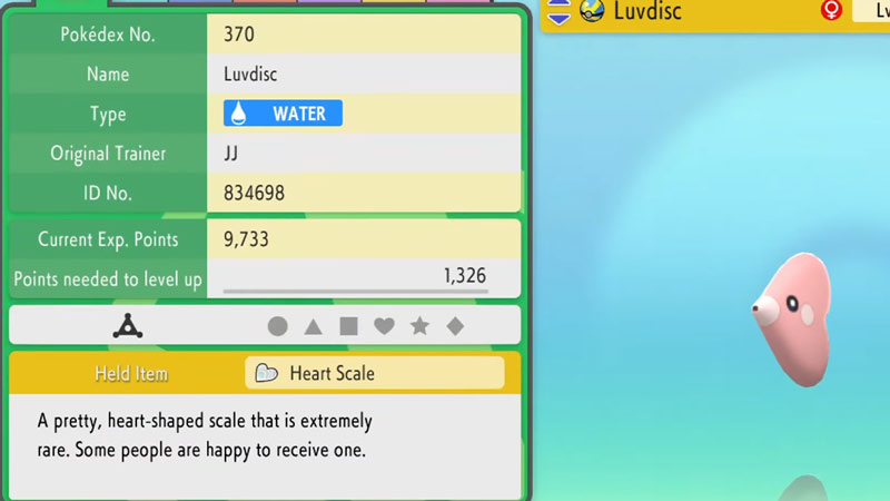 how to get & use heart scale in pokemon bdsp