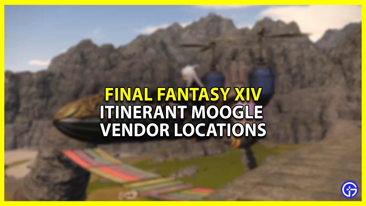 All of the Vendor Locations for Itinerant Moogle