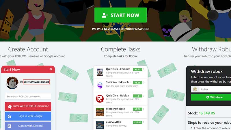 Bux.fun - earn robux by doing simple tasks!