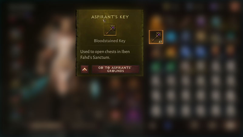 Diablo Immortal Use Aspirants Keys