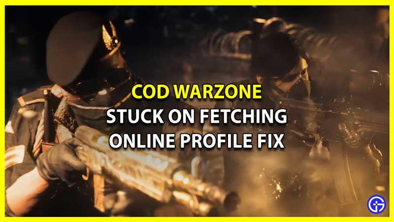 How to Fix Call of Duty COD Warzone Stuck on Fetching Online Profile