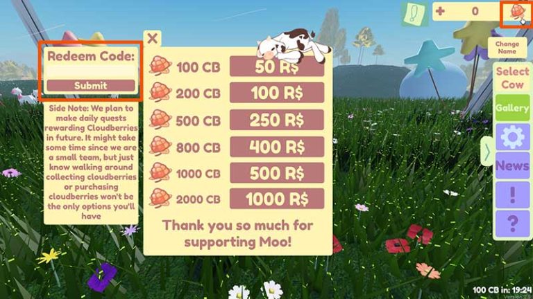 Moo Codes Roblox (March 2023) - Free CB! - Gamer Tweak