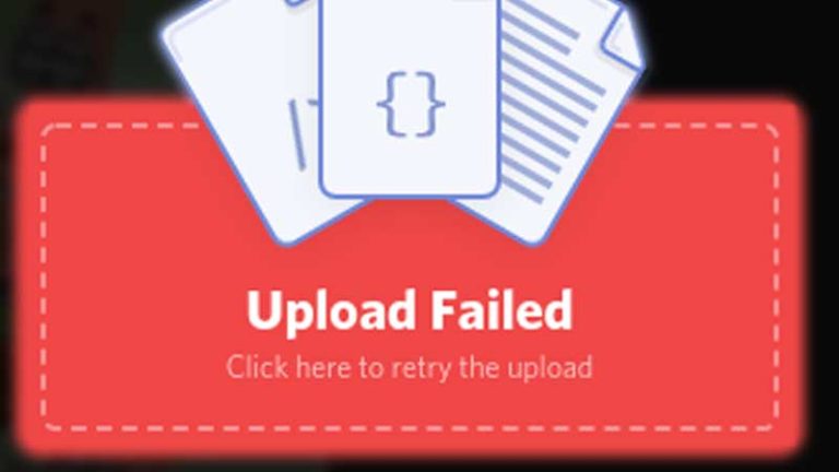 Discord Upload Fail