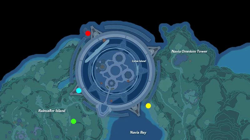 four powers location in tower of fantasy
