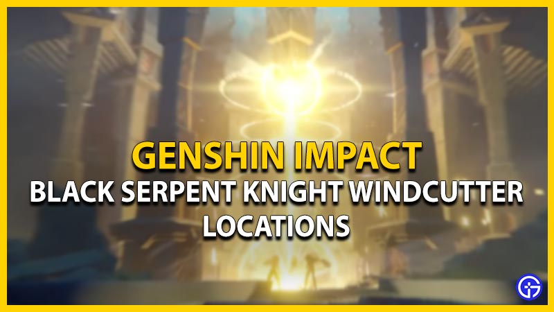 genshin impact black serpent knight windcutter locations