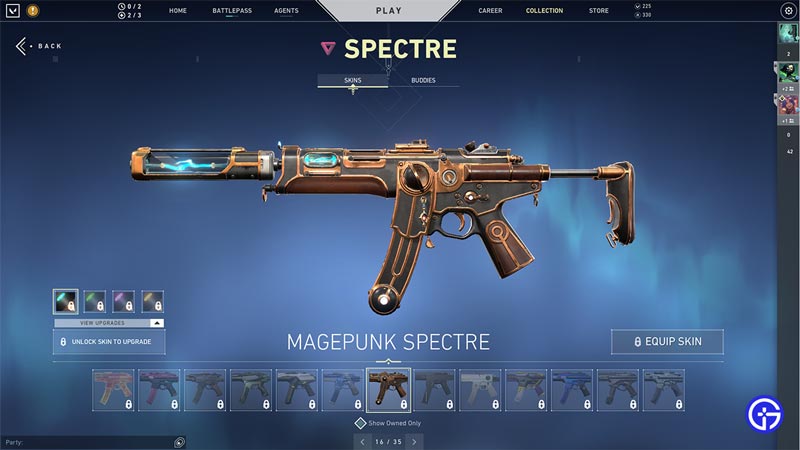 valorant how to get spectre skins