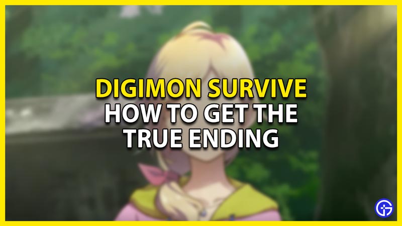how to get the true ending of digimon survive