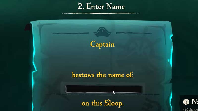 how to name rename ship sea of thieves