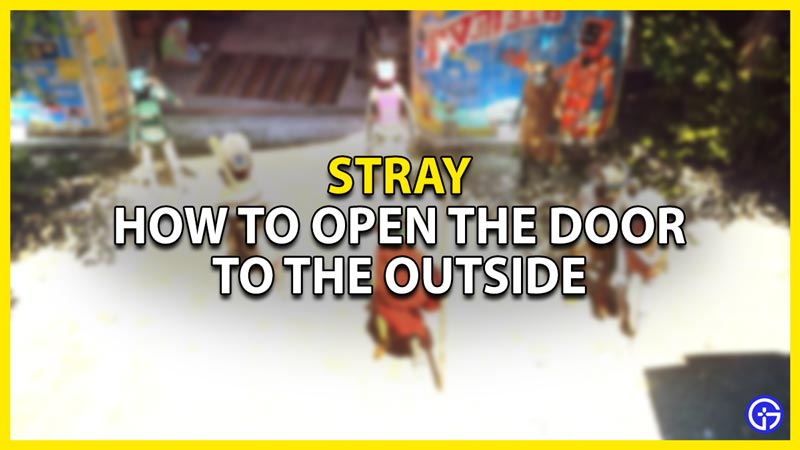 how to open the door to the outside in stray chapter 12