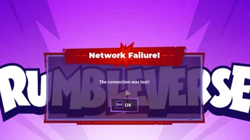 rumbleverse connection lost network failure