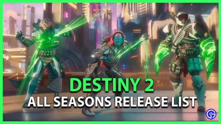 Destiny 2 All Seasons List: Start & End Date Of Release