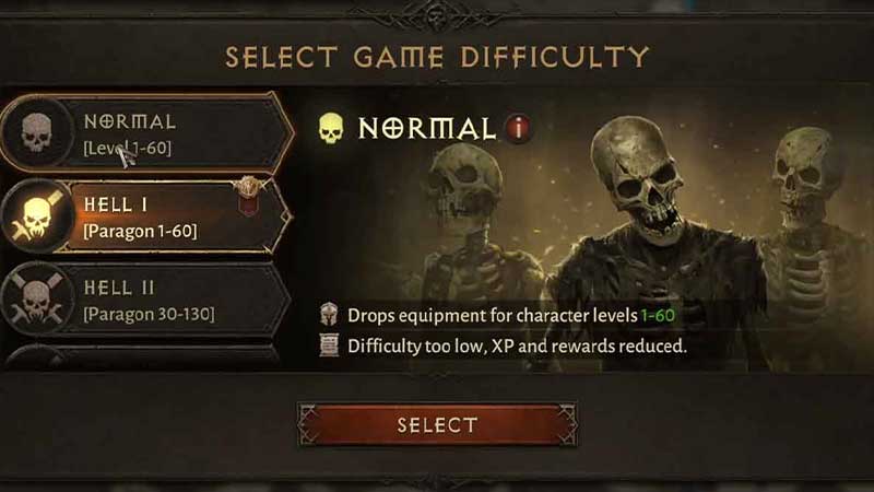 How To Change Difficulty Level Diablo Immortal