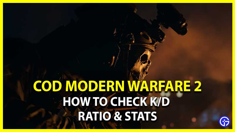 How To Check K/D Ratio & Stats In COD MW 2 Beta