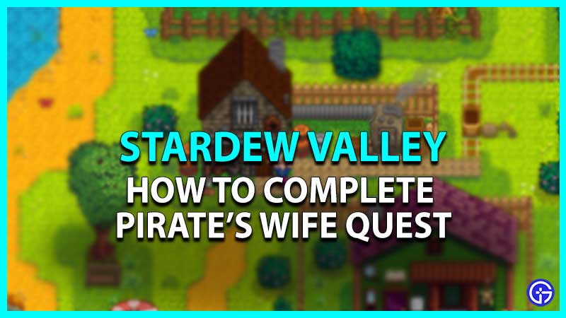 Pirate's Wife Quest in Stardew Valley