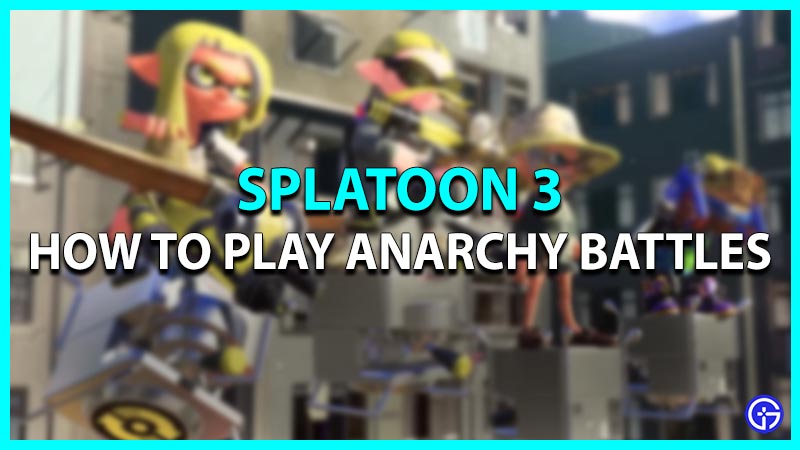 Anarchy Battle in Splatoon 3
