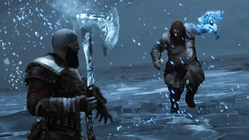 Theory: Kratos gets mjolnir, gives it to the brothers, they give it a long  handle, Kratos gets lightning sledgehammer. : r/GodofWar