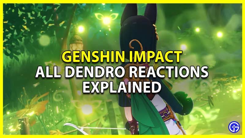 genshin impact all dendro reactions explained
