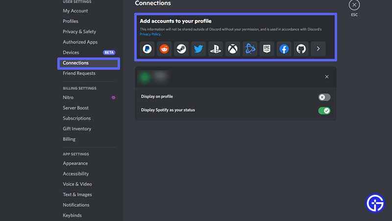 how to connect discord accounts