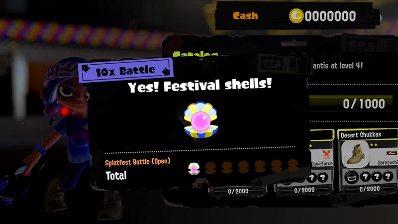 get festival shells in splatoon 3 