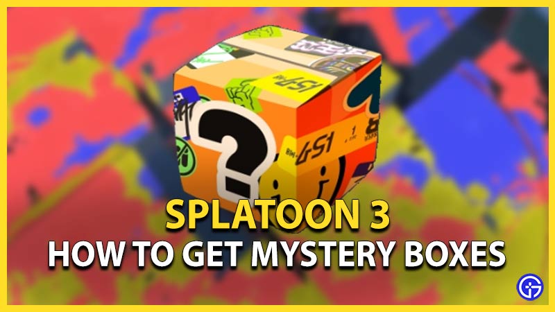 splatoon 3 get mystery boxes