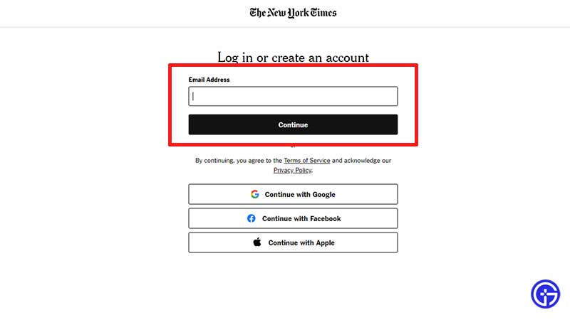 how to make nyt account