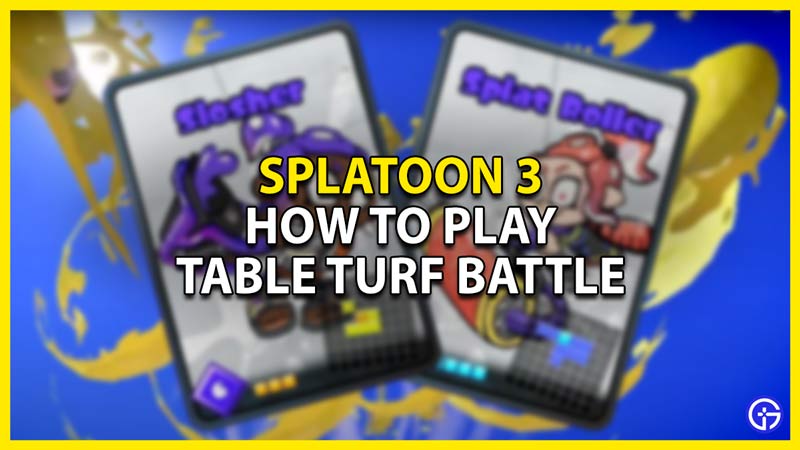 how to play table turf battle in splatoon 3