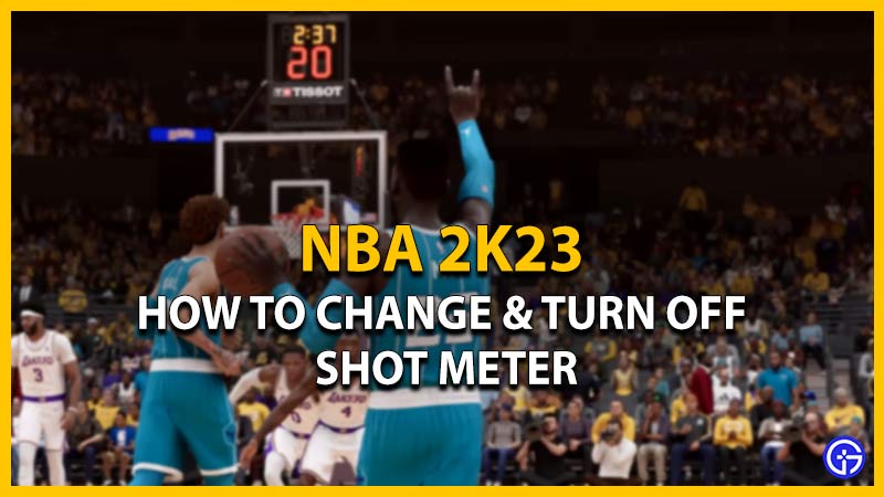 change turn off shot meter nba 2k23