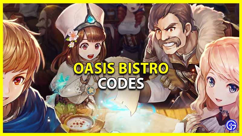 codes for oasis bistro