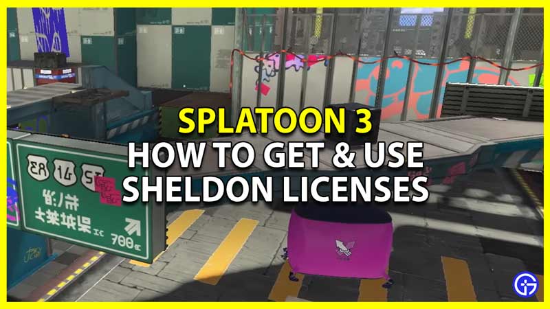 how to get sheldon licenses in splatoon 3