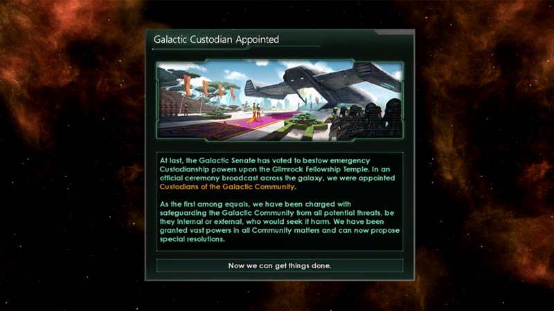 Stellaris How to Become Galactic Custodian