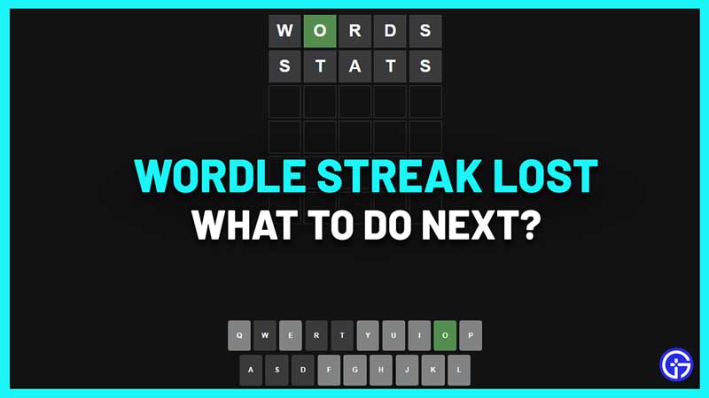 wordle streak stats reset lost