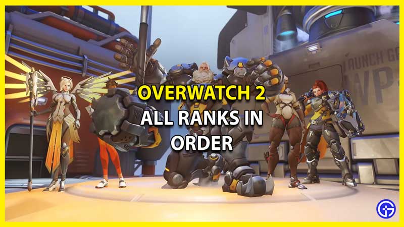 All Ranks in Order in Overwatch 2