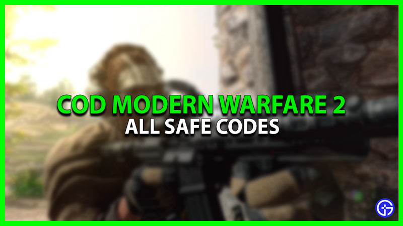 All Safe Codes in COD Modern Warfare 2