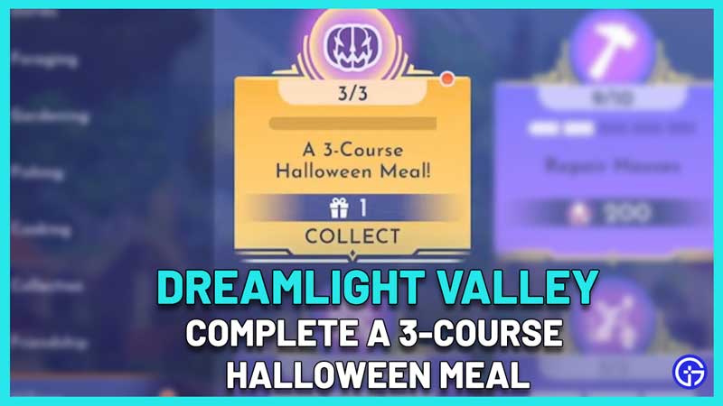 3-Course Halloween Meal Dreamlight Valley