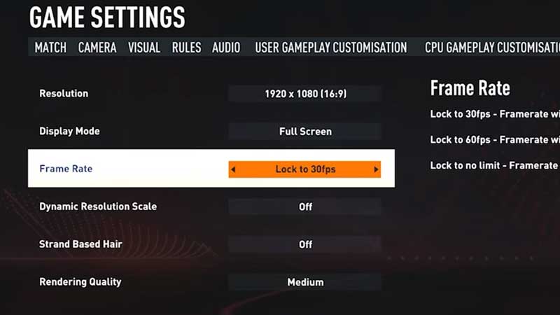 FIFA 23 Steam Deck, Ultra Settings