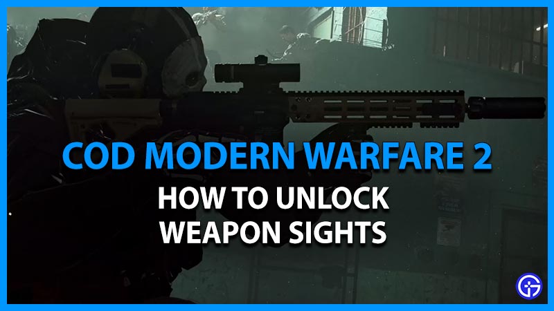 unlock weapon sights mw2