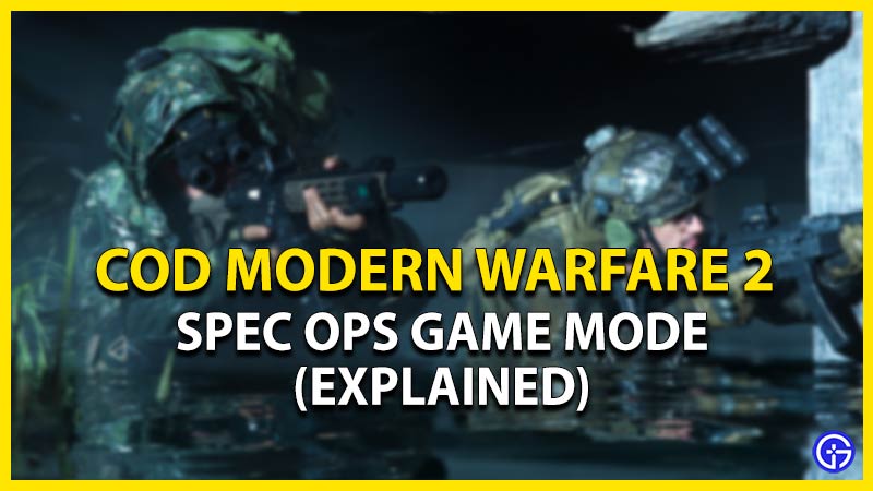 cod modern warfare 2 spec ops
