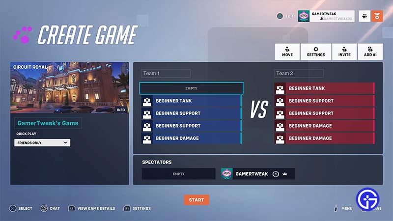 Spectate in custom game in Overwatch 2