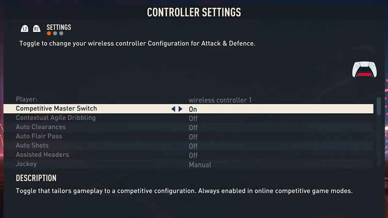 best controller settings to use in fifa 23