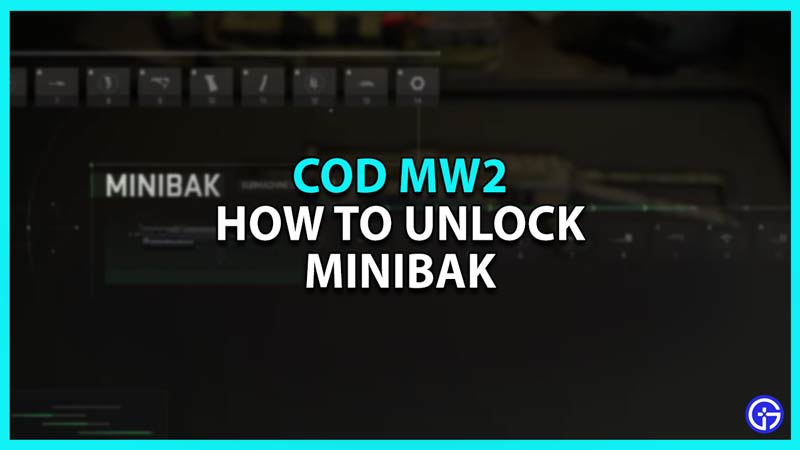 COD MW2 unlock Minibak