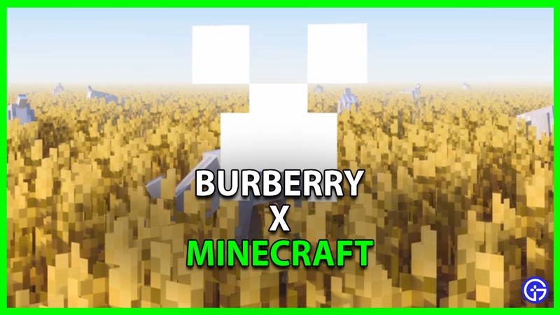 what is burberry x minecraft collab