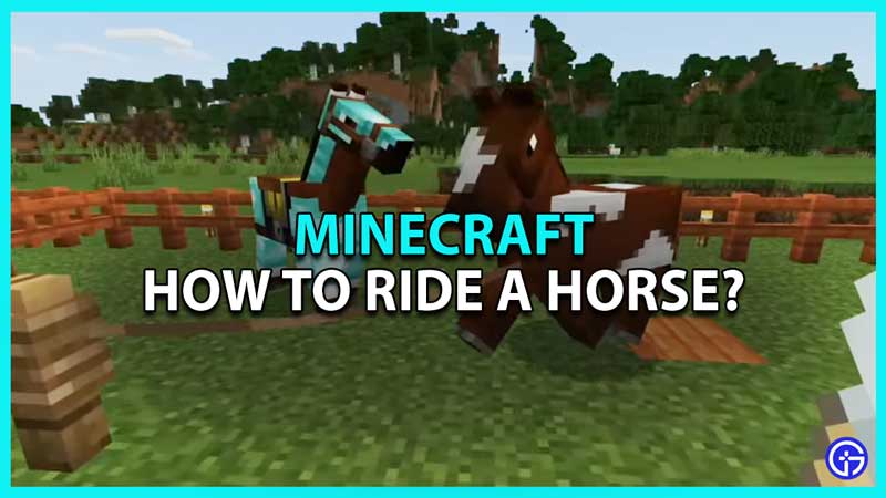 How to ride a horse in minecraft
