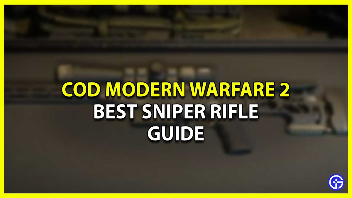 MW2 Best Sniper Rifle