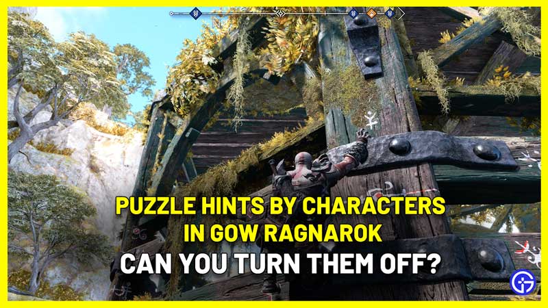 can you turn off puzzle hints god of war ragnarok